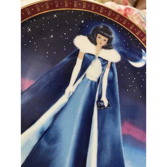 BARBIE 1965 style Barbie Collectible Plate 1990 vintage E3846 Danbury Mint - Picture 3 of 7